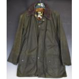Barbour Beaufort waxed jacket with detachable waistcoat, appears unworn, size M