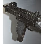 Swiss Arms Protector Uzi style .177 air rifle with extended magazine and folding tactical stock,