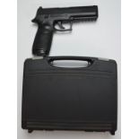 Sig Sauer P320 .177 air pistol, serial number 17B01283, in hard carry case.