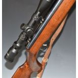 Weihrauch HW80K .22 air rifle with chequered semi-pistol grip, raised cheek piece, adjustable