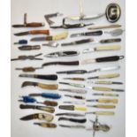 Approximately forty five pocket/folding knives including fruit and souvenir examples etc, longest