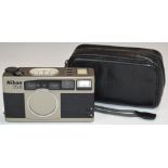 Nikon 35Ti compact 35mm film camera, in original soft case