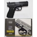 ISSC Tolmar M22 .177 air pistol, serial number CBB15J76865, in original box.