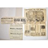 Collection of 19thC theatre posters and The Wonder Comic No1 of Vol 1 c1892, theatres including
