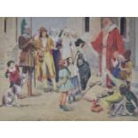 C.H. Barrett watercolour 'The Legend of Saint Nicholas', signed and dated 29 lower right, 37 x 50cm,
