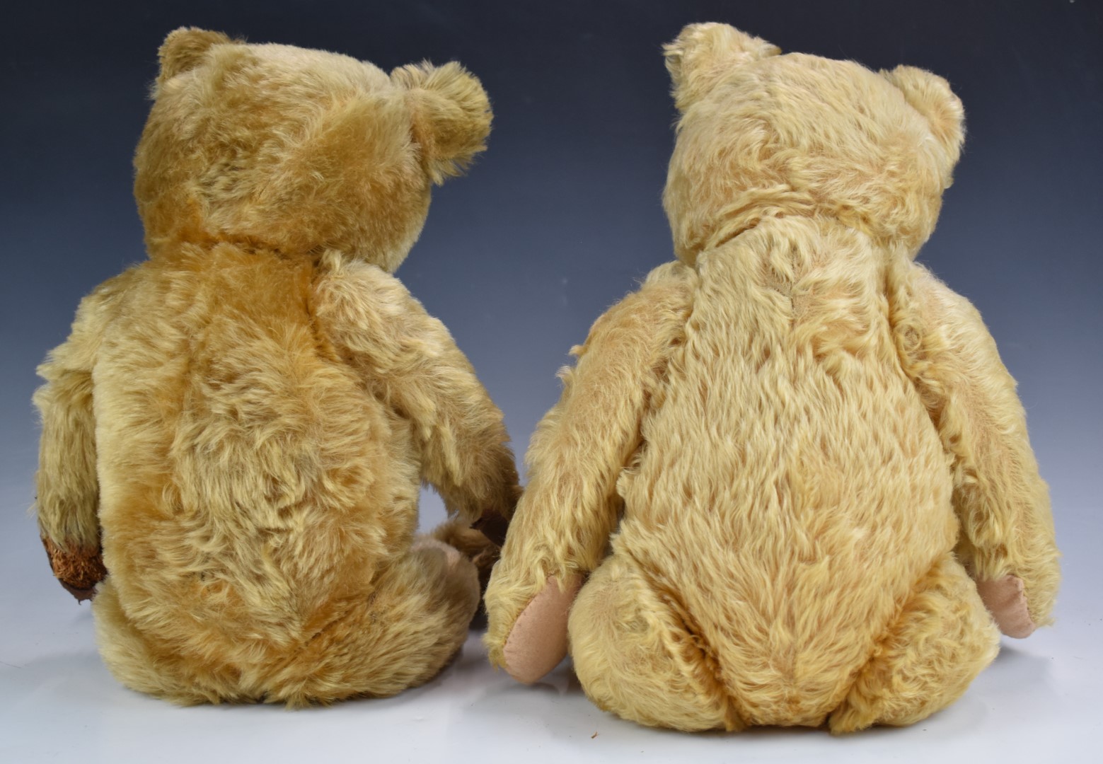 Two Steiff, Chad Valley or similar Teddy bears both with blonde mohair, growler, felt or cloth pads, - Image 3 of 6