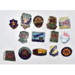 A collection of Butlins holiday camp badges for Pwllheli and Barry Island from 1948 to 1967