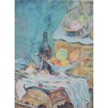 Rolf Harris (b1930) signed limited edition (631/695) print 'Still Life' homage to Cezanne, 55 x 40cm