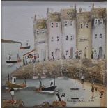 Rebecca Lardner (born 1971) signed limited edition (4/195) print on canvas 'Seaside Stories I', 30.5