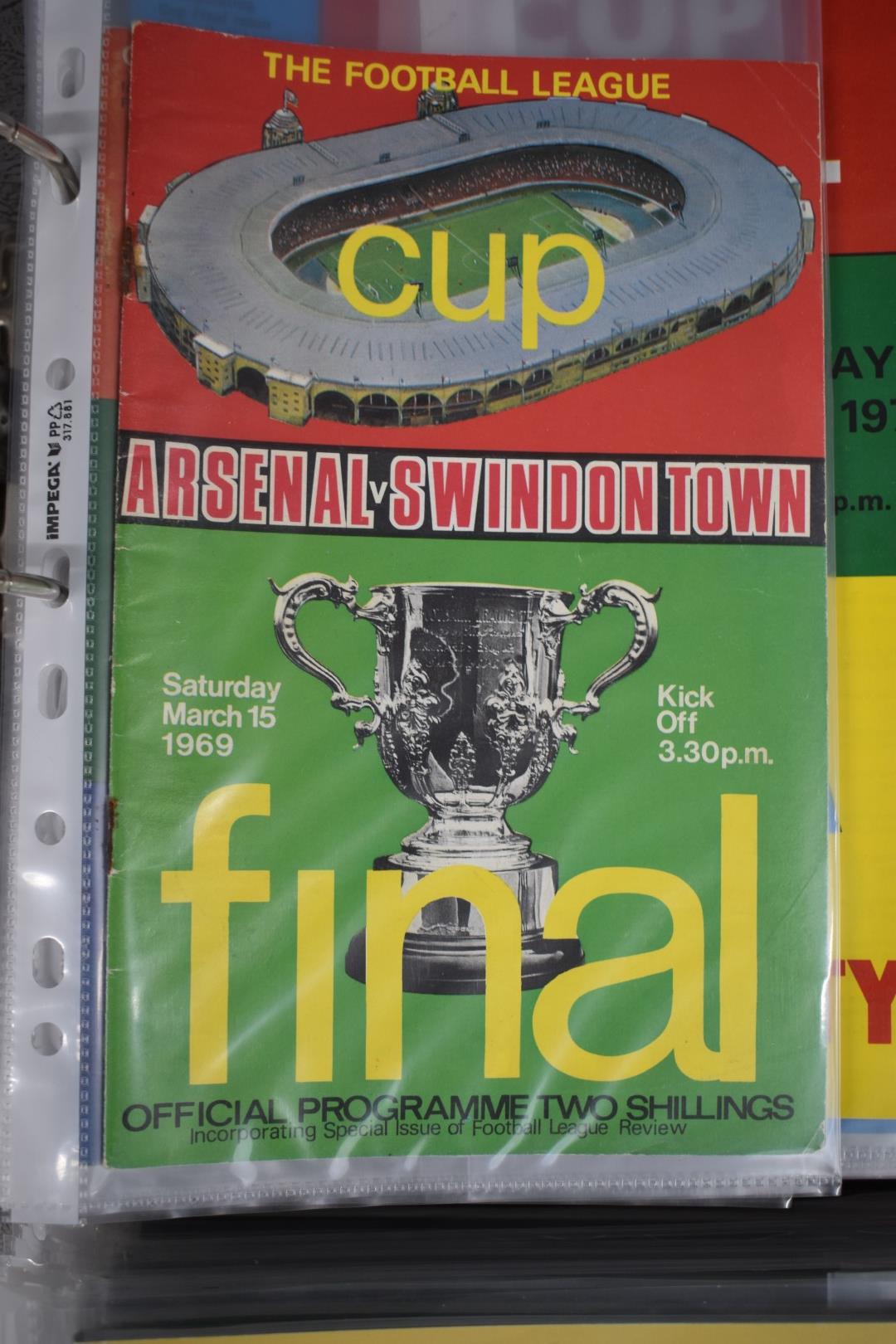 A near complete run of English League Cup football programs dating from 1986-2020 - Image 5 of 5