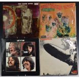 A small collection of eleven albums including The Beatles, Led Zeppelin, T-Rex, Ten Years After,