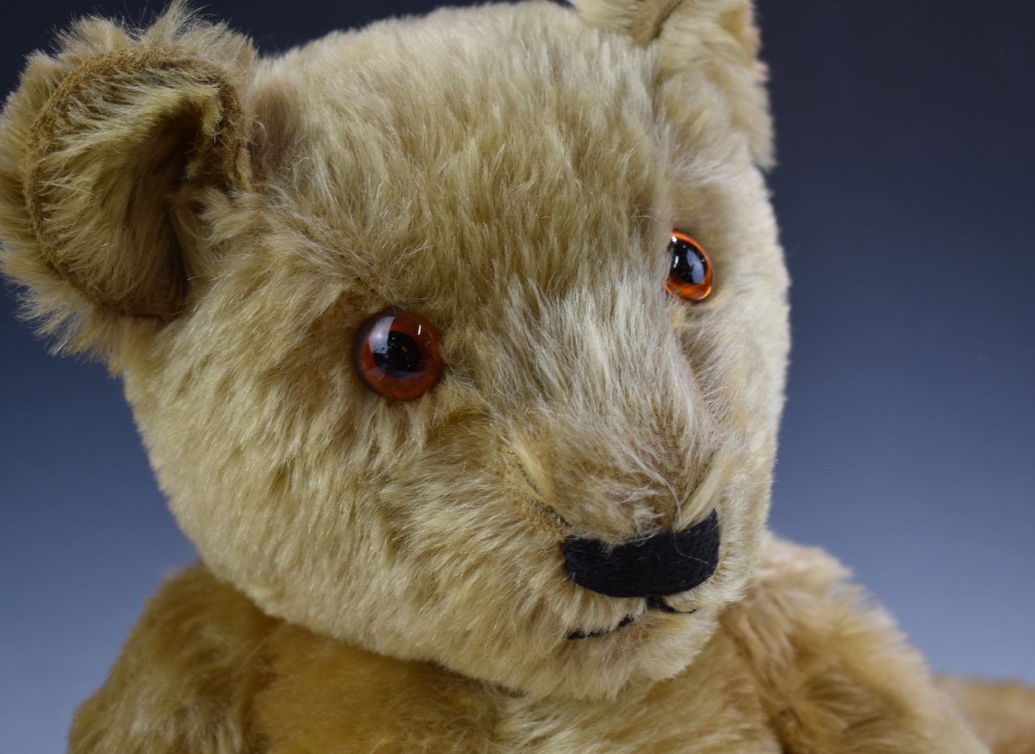 Two Steiff, Chad Valley or similar Teddy bears both with blonde mohair, growler, felt or cloth pads, - Image 6 of 6