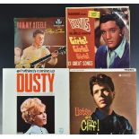 Approximately 100 albums from the 1960s including Dusty Springfield, Four Tops, Elvis Presley, Cliff