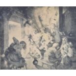 Norman Alfred William Lindsay (Australian 1879-1969) signed limited edition (50/55) etching 'Thieves