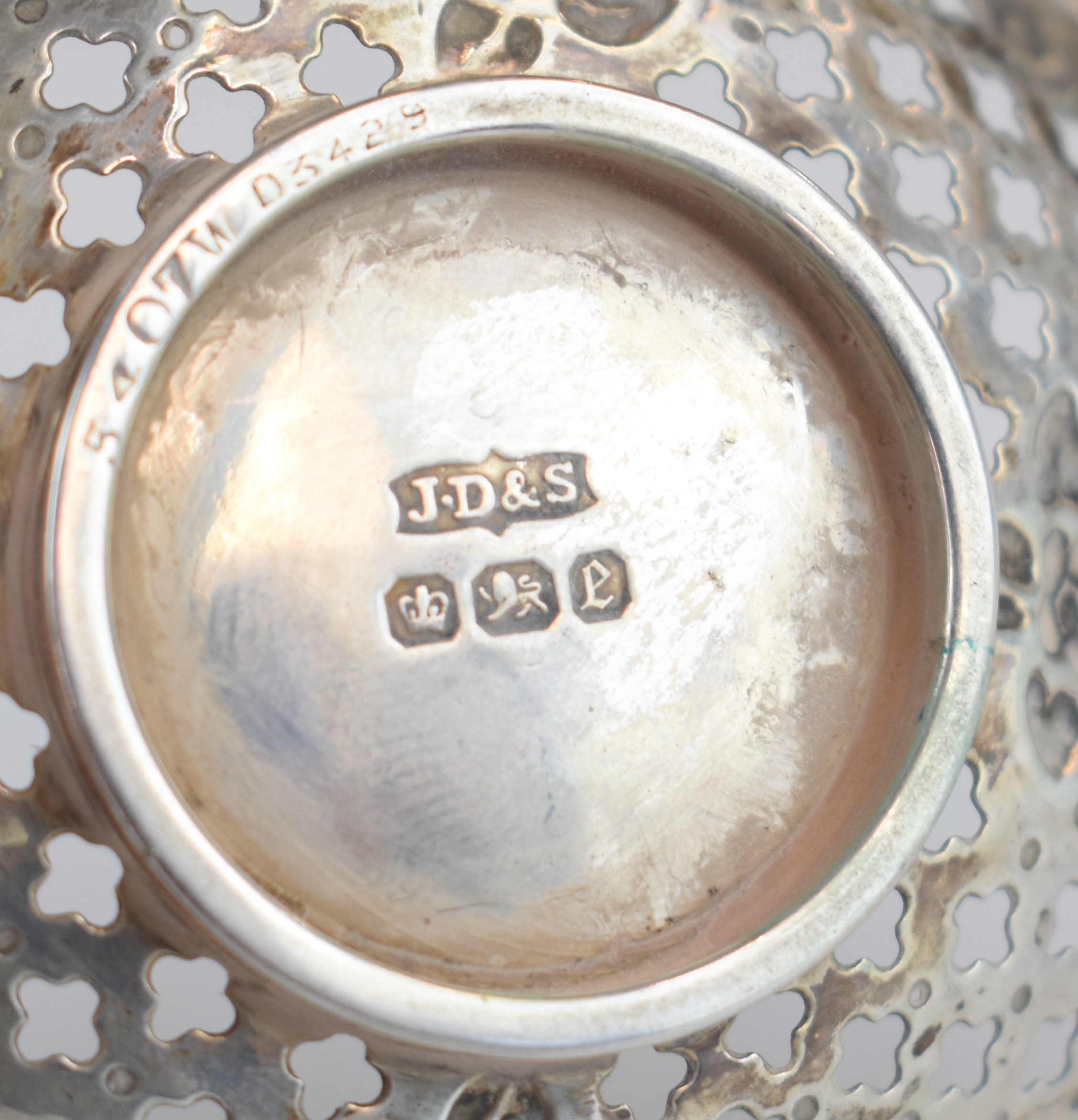 Two hallmarked silver bon bon dishes comprising Victorian pierced and embossed example, Sheffield - Image 4 of 7