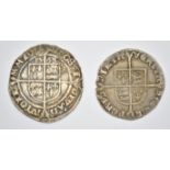 Queen Mary (1553-54) hammered silver groat and an Elizabeth I hammered silver sixpence 1568