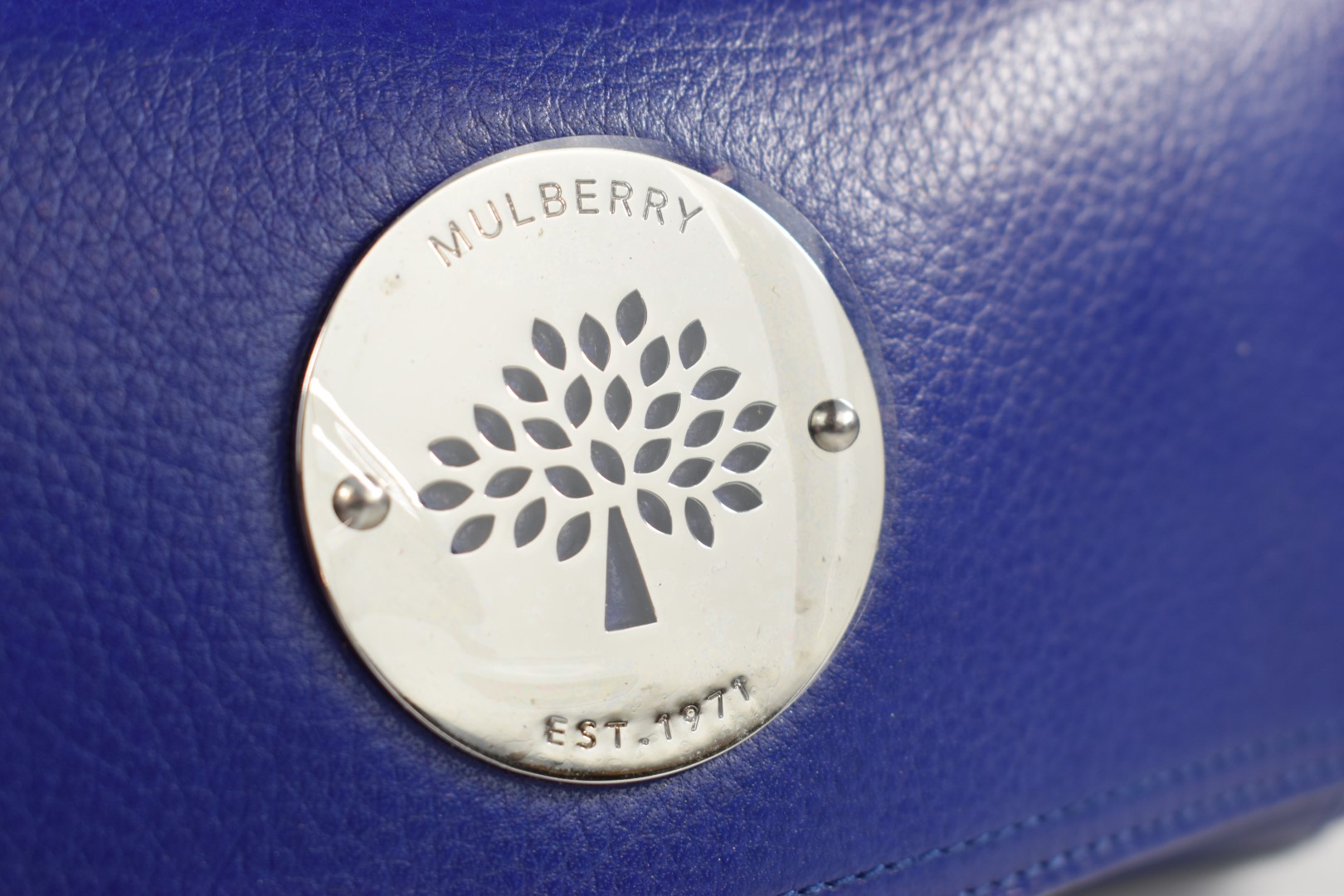 Mulberry ladies wallet / purse in blue grained leather, unused and in original branded box and - Image 6 of 9