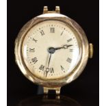 Rolex 9ct gold ladies wristwatch with blued Breguet style hands, Roman numerals, silver dial and