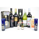 Wine and spirits including Taylor's Select Reserve Port, Harvey's Madeira, Springfield Estate 2019