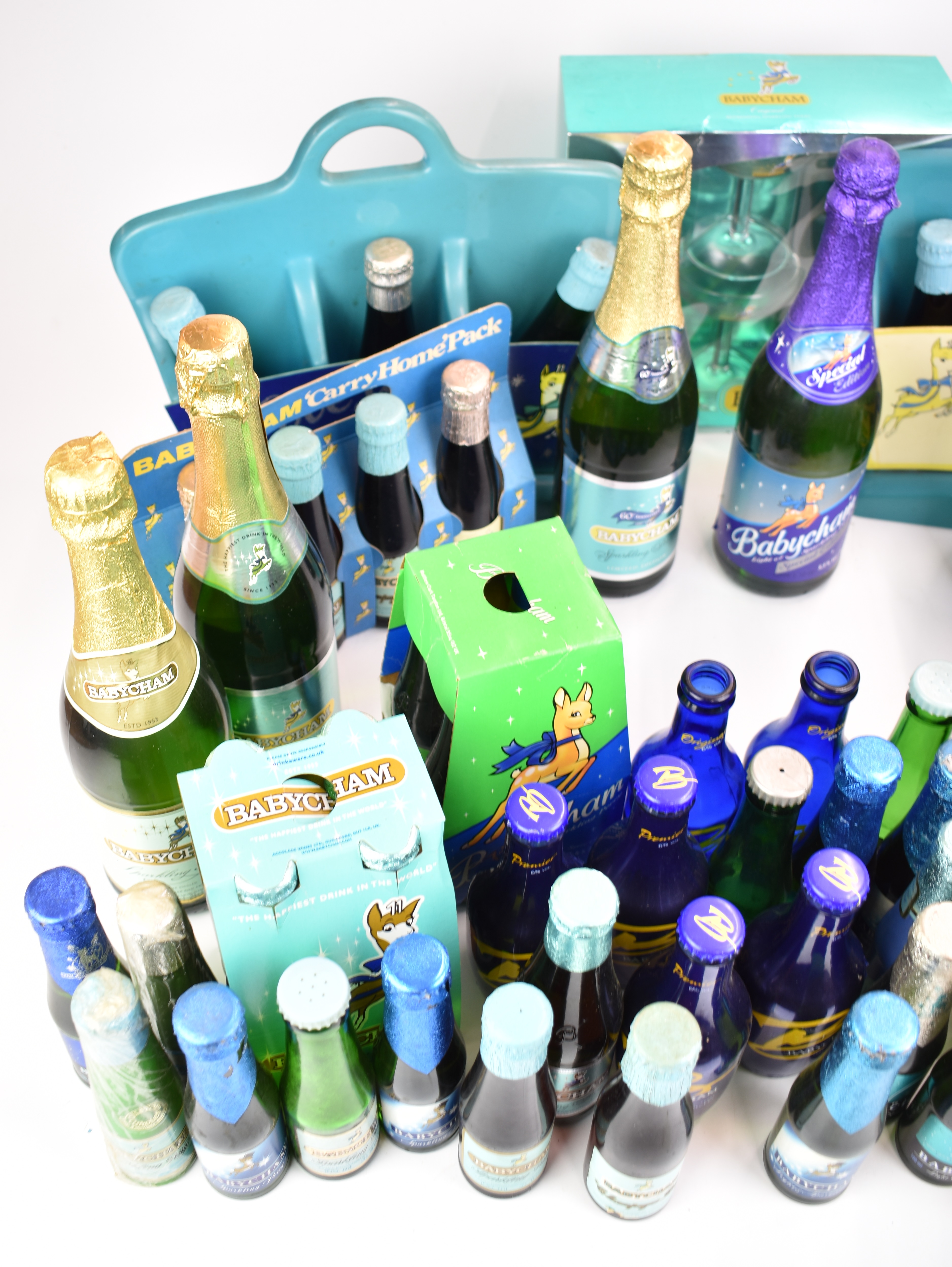Large collection of Babycham from original bottles to modern including party packs, two plastic - Image 3 of 4