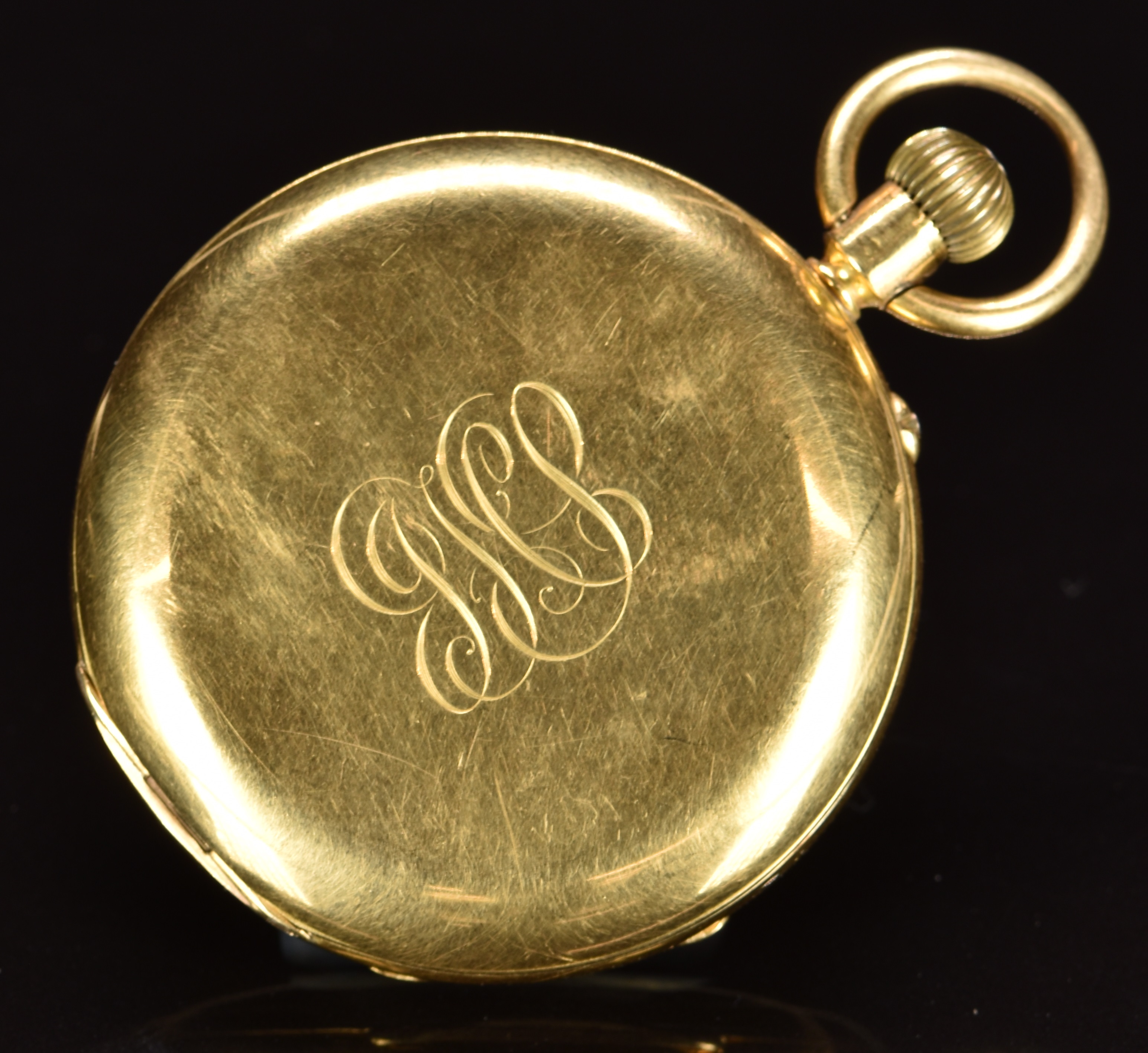 George Edward (Diamond Merchants) of Glasgow 18ct gold keyless winding full hunter pocket watch with - Image 2 of 5