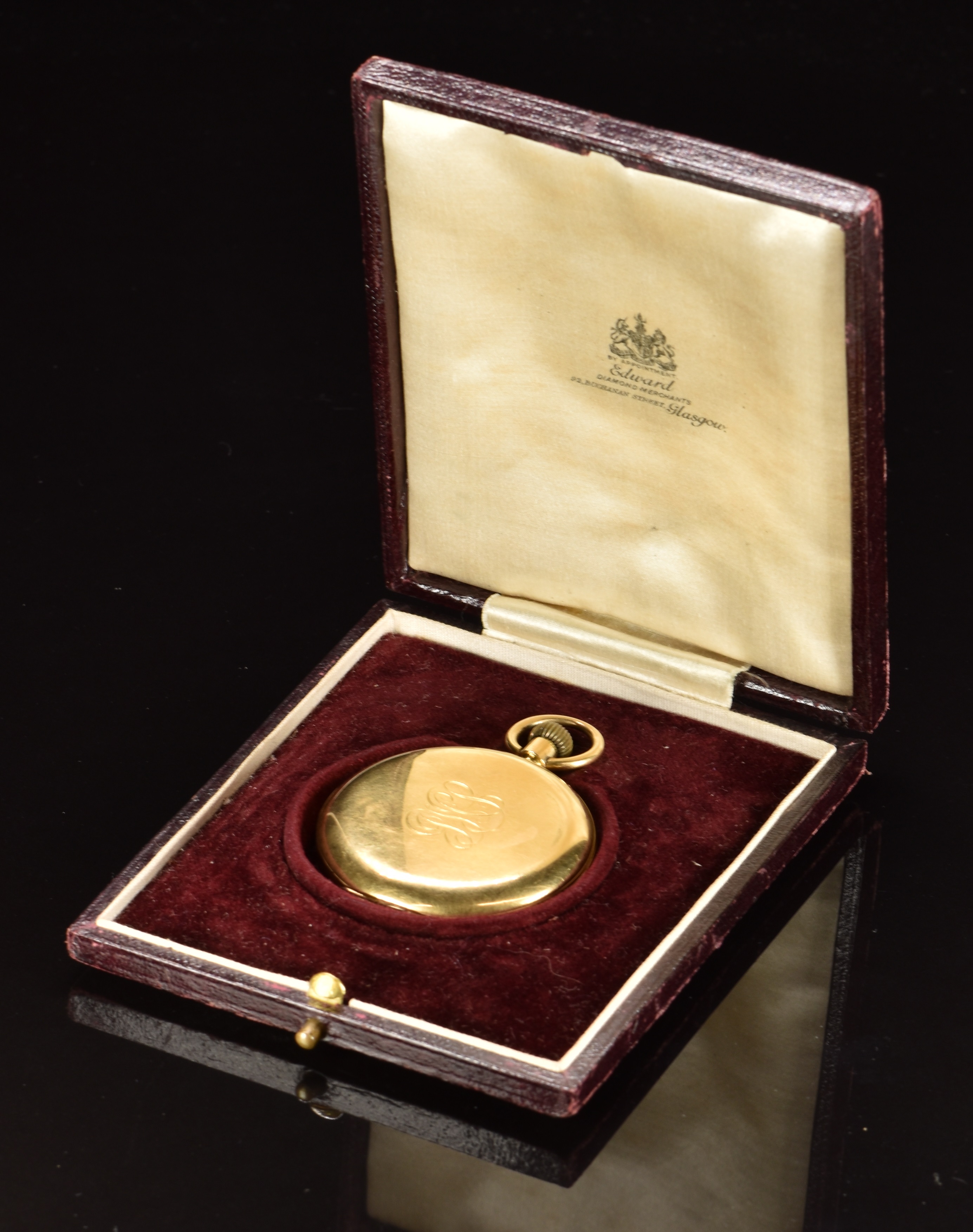 George Edward (Diamond Merchants) of Glasgow 18ct gold keyless winding full hunter pocket watch with - Image 5 of 5