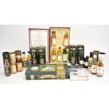 Twenty five whisky and other miniatures to include Isle of Jura, The Invergordon, Glenmorangie and