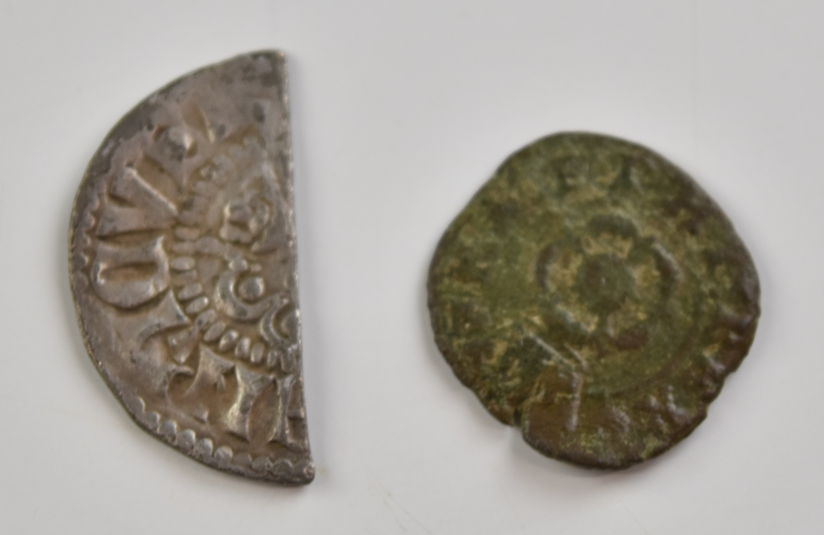 A comprehensive amateur coin collection contained in an album to include Henry VIII cut halfpenny, - Image 2 of 9