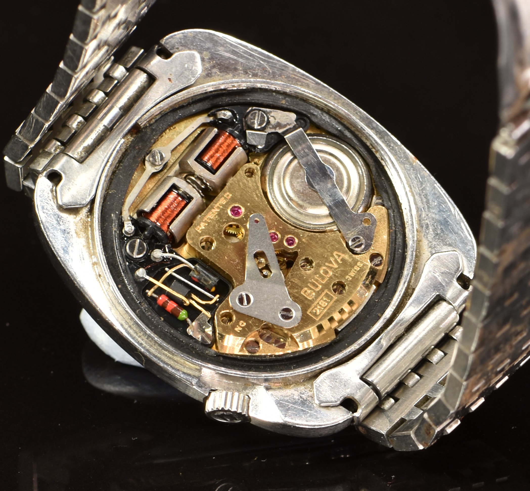 Bulova Accutron M9 gentleman's wristwatch ref. 741 with date aperture luminous hands, baton hour - Image 6 of 8