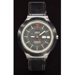 Omega Seamaster gentleman's electronic F300Hz chronometer wristwatch ref. 198.0011 with day and date