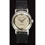 Smiths Astral gentleman's wristwatch with date aperture, silver hands and bevelled hour markers,