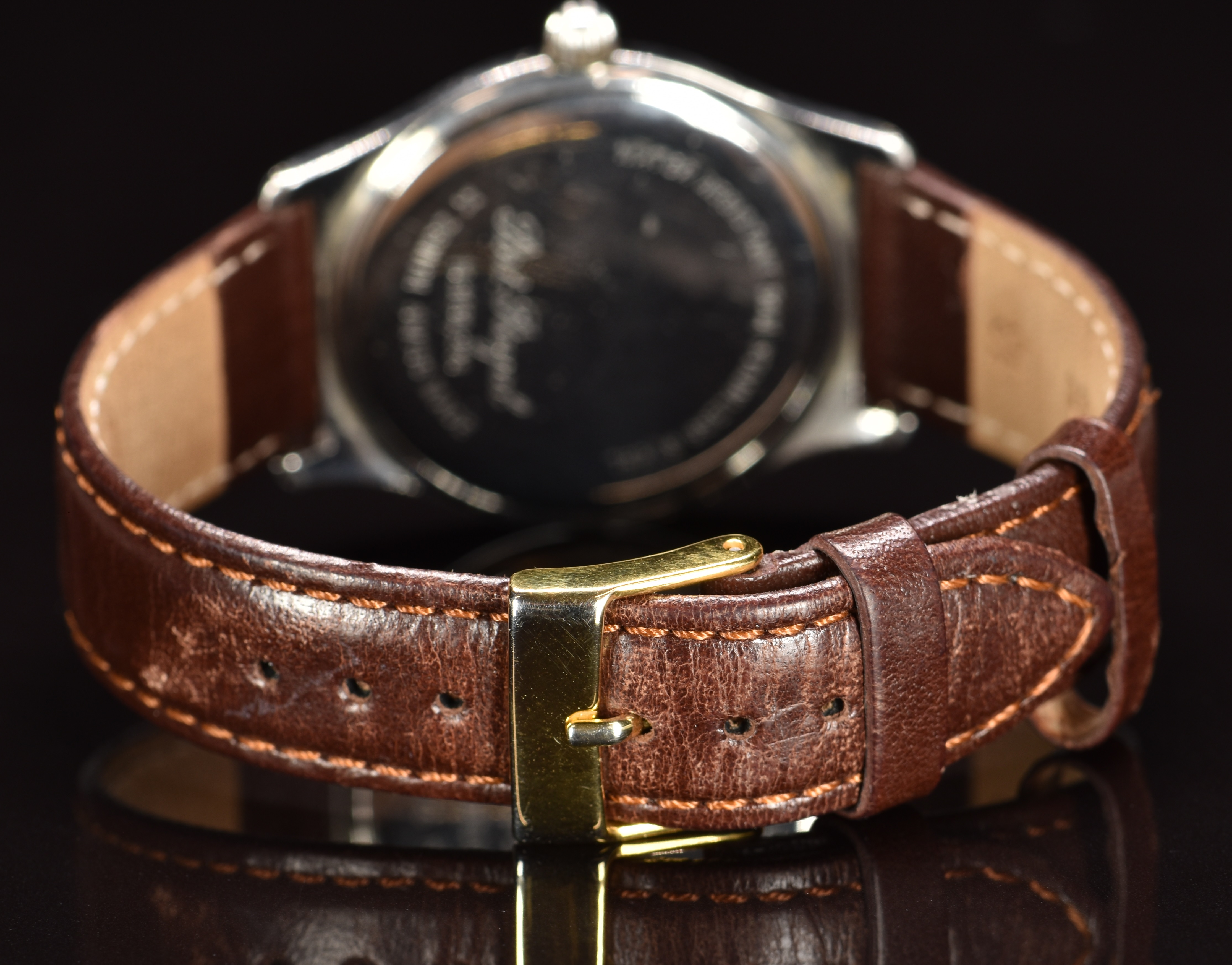 Zenith Port-Royal gentleman's wristwatch ref. 10.3150.226 with date aperture, gold hands, hour - Image 5 of 6