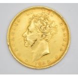 1825 George IV gold full sovereign, shield reverse