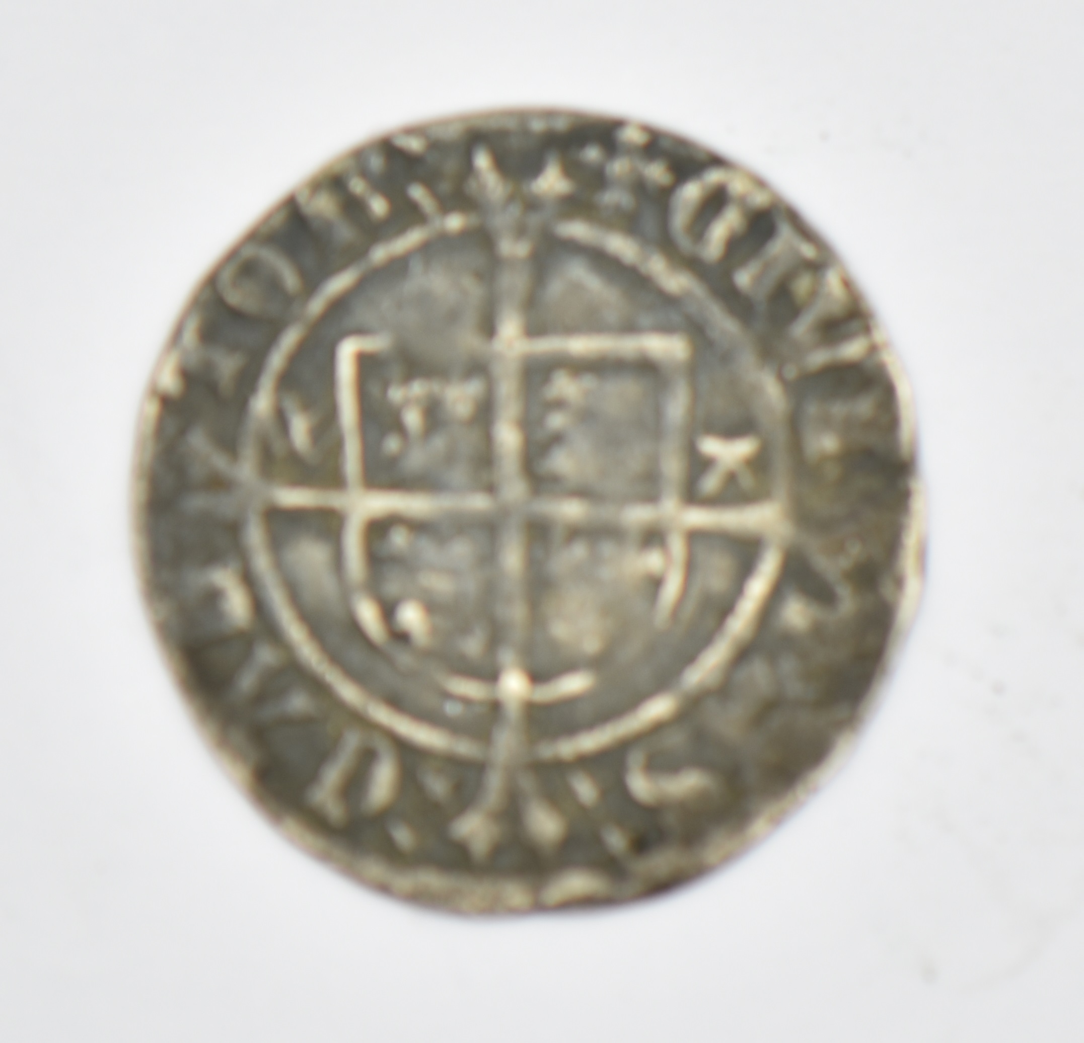 Henry VIII (1509-47) hammered silver half groat, Canterbury Archbishop Warham 1532, WA beside shield