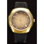 Zenith XL-Tronic gentleman's wristwatch ref. 20-0040-510 with date aperture, gold hands and hour