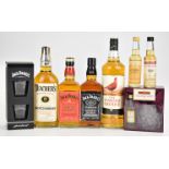 Collection of whisky comprising Famous Grouse, 1ltr, 40%, Teacher's, 75cl, 40%, Jack Daniel's