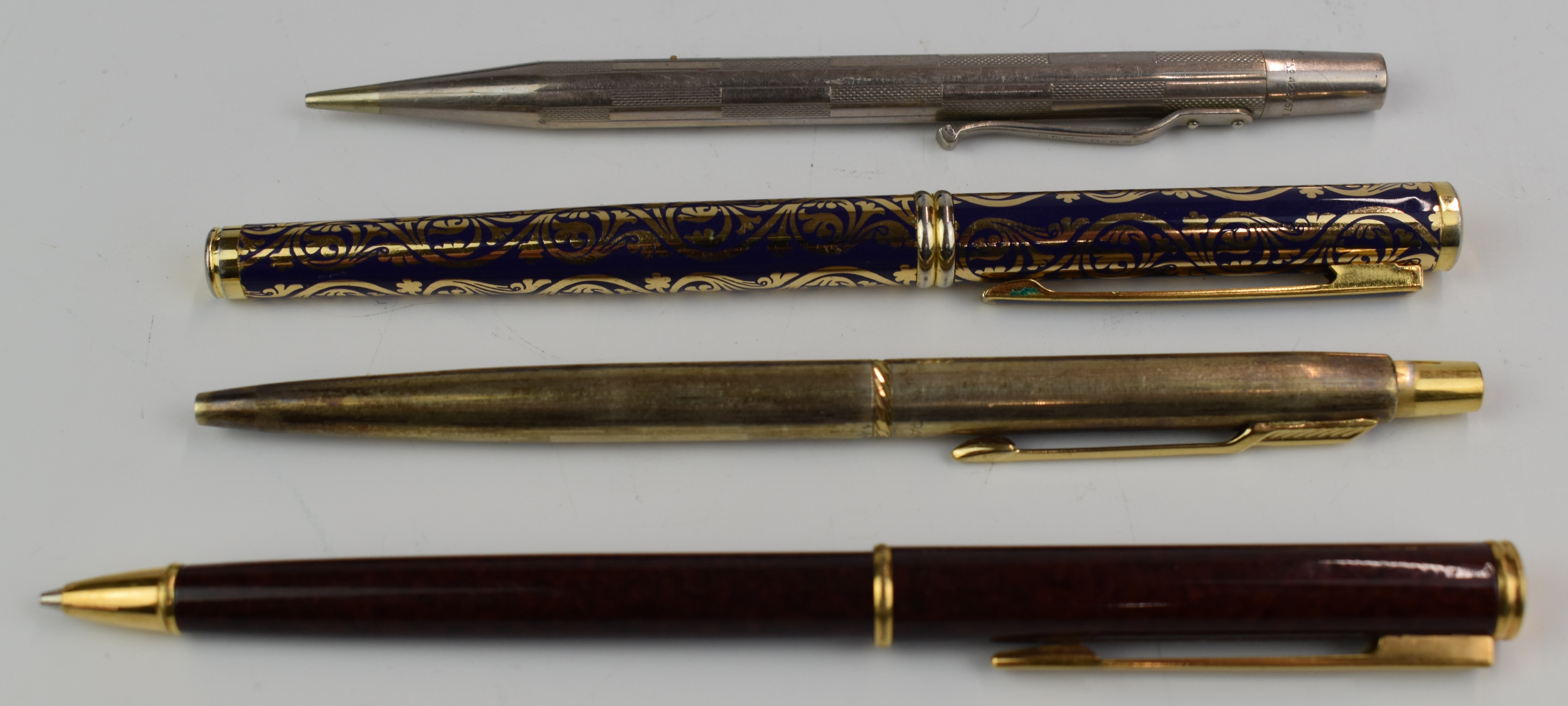 Twelve fountain pens, pencils etc, including Parker 51, Waterman with 18k gold nib, vintage Waterman - Image 5 of 5