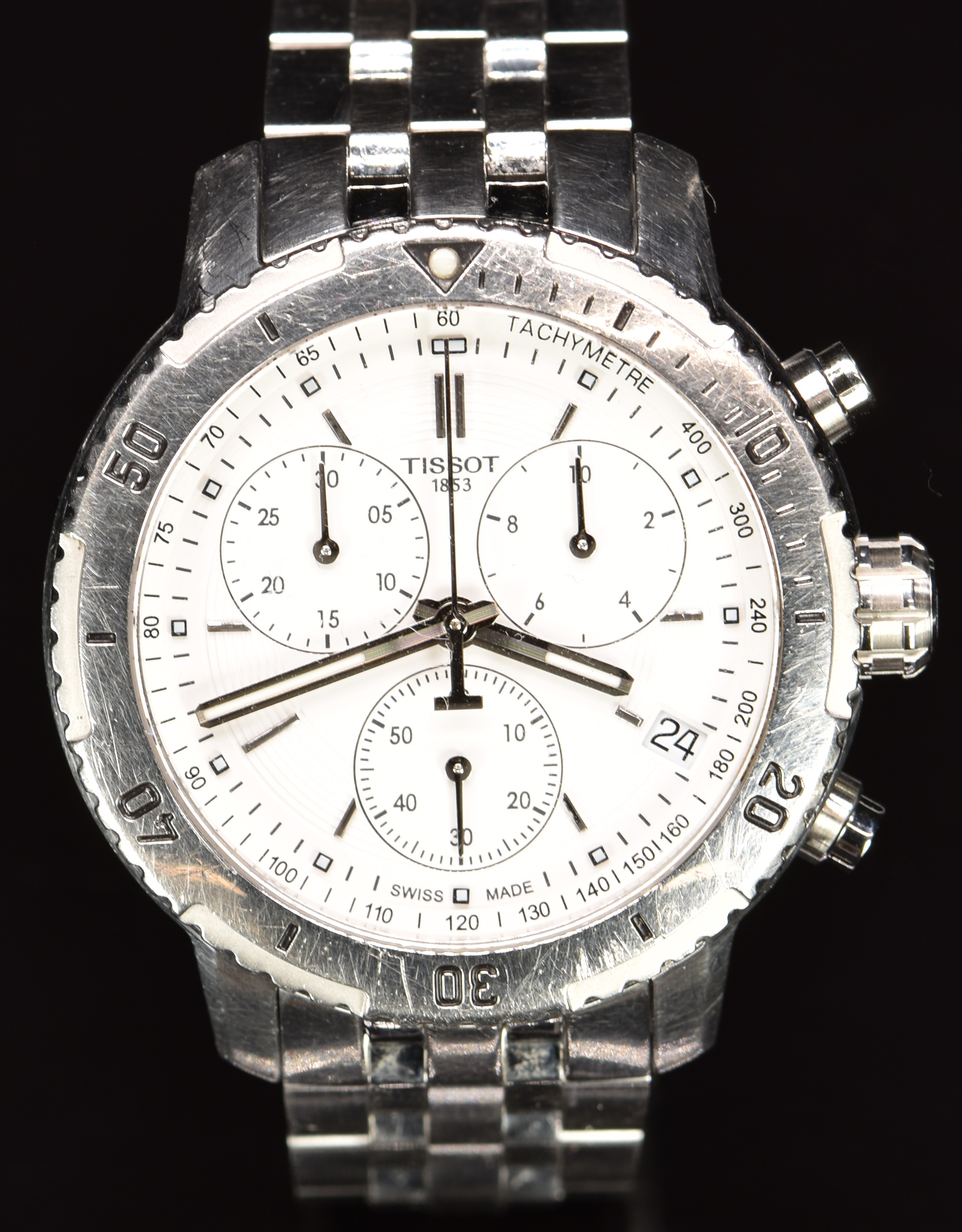 Tissot T-Sport PRS 200 gentleman's chronograph wristwatch ref. T067417 with date aperture,