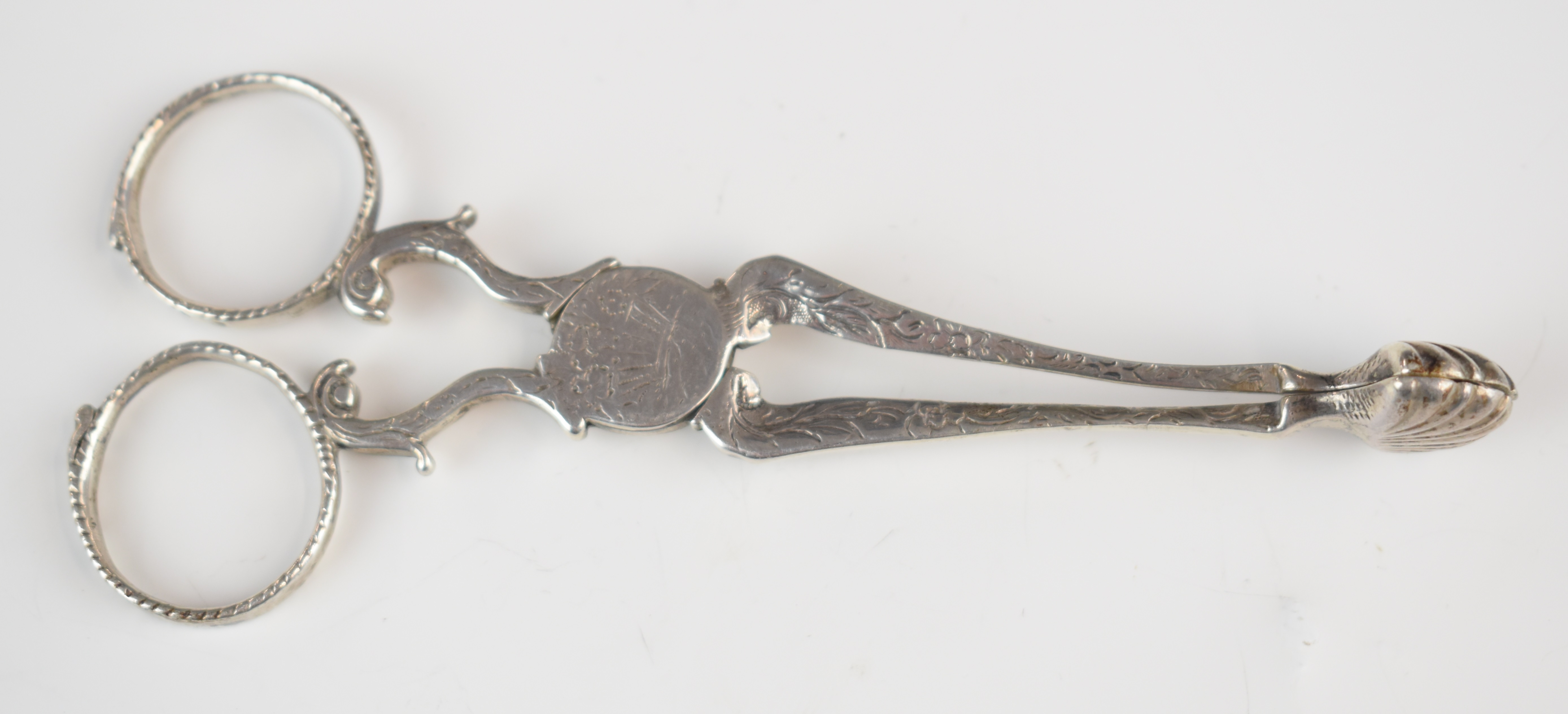 Georgian and later hallmarked silver cutlery including sugar nips and a pair of apostle or similar - Image 8 of 8