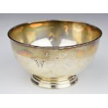 Edward VII hallmarked silver pedestal sugar bowl, Sheffield 1909, maker Thomas Bradbury & Sons