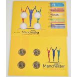 Manchester Commonwealth Games stamps and £2 coin cover no 24759