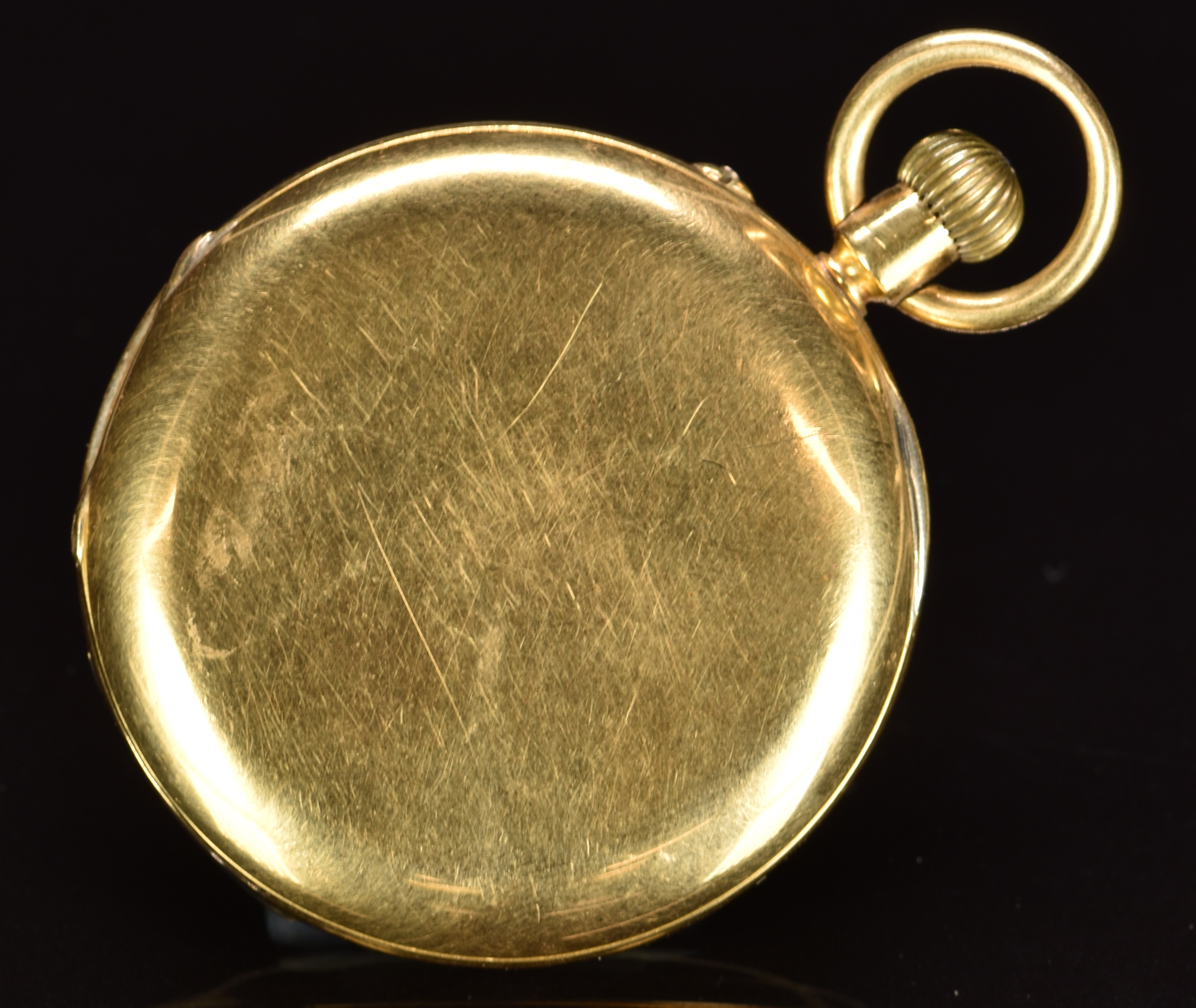 George Edward (Diamond Merchants) of Glasgow 18ct gold keyless winding full hunter pocket watch with - Image 3 of 5