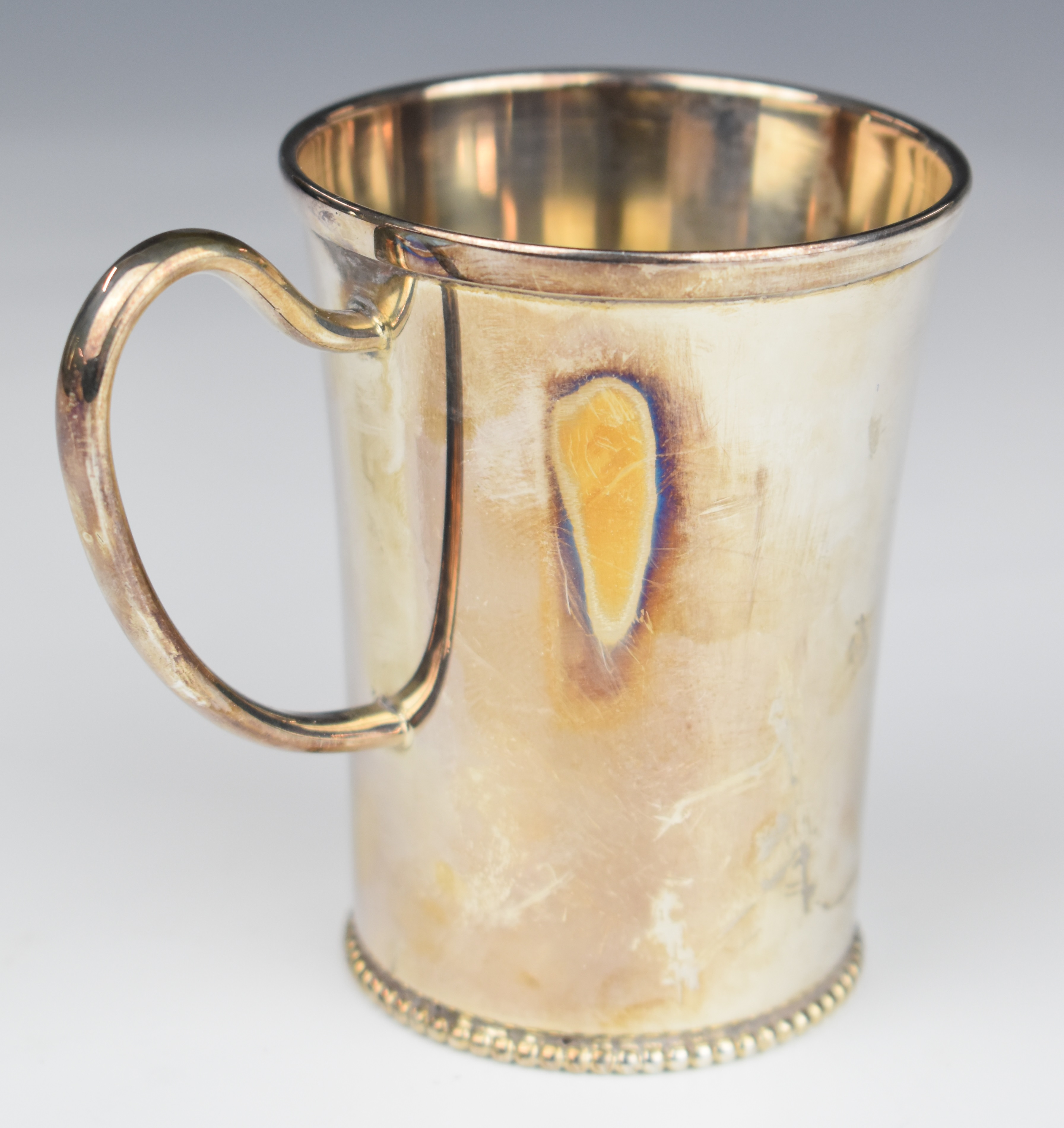 Dutch silver mug or tankard, height 8.5cm, weight 96g - Image 2 of 5