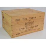 Case of six bottles of Chateau Les Hauts Lynch - Moussas Haut Médoc 2012