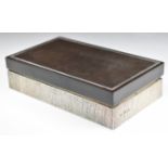 House of Lawrian retro Devlin style hallmarked silver cigarette box London 1975, 17.5 x 10 x 4.5cm