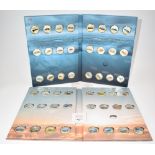 Windsor Mint two gold plated picture coin collections 'History of Aviation' and 'Famous Ships Of The