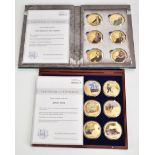 Windsor Mint plated and picture coin sets comprising Captain James Cook and Greatest British