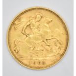 1908 Edward VII gold half sovereign