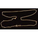 An 18ct gold chain / necklace, 3.3g
