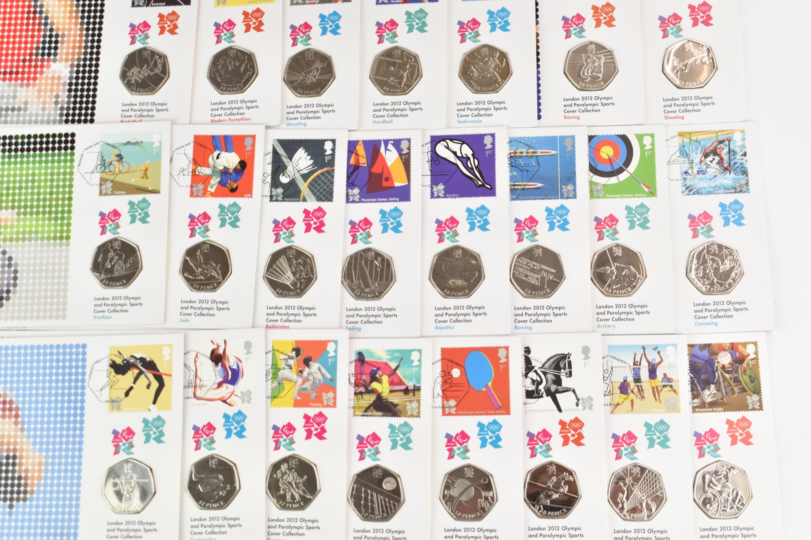 A boxed limited edition of thirty, 2012 Olympic 50p coin and stamp cover, issued by Royal Mail - Image 3 of 3